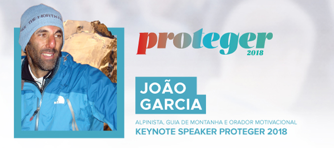 Alpinista João Garcia na Proteger 2018