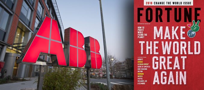 Fortune coloca ABB entre as empresas Top 10