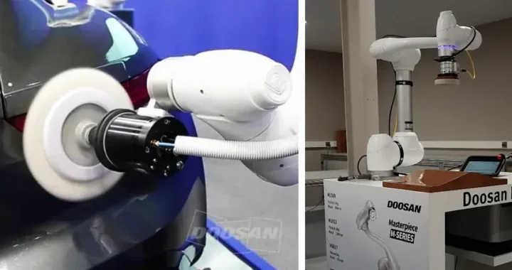 Robot colaborativo em tarefas de polimento