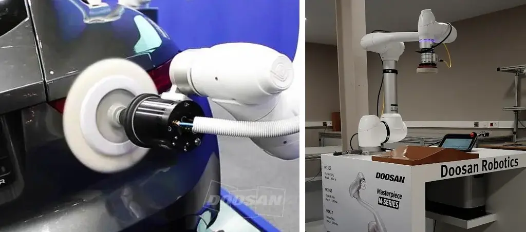 Robot colaborativo em tarefas de polimento